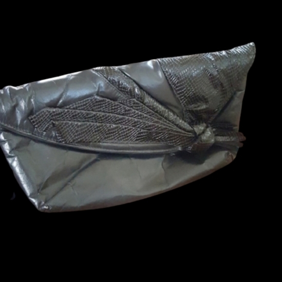 Vintage leather and snakeskin clutch - Picture 8 of 8